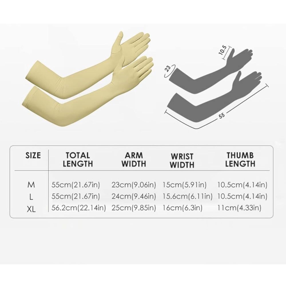 Gloves Women Formal Yellow XL UV Protect Touchscreen UPF 50 Driving Cooling E1 - Picture 3 of 8